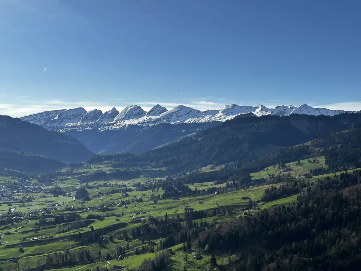 Die Churfirsten - Landung in Ebnath-Kappel