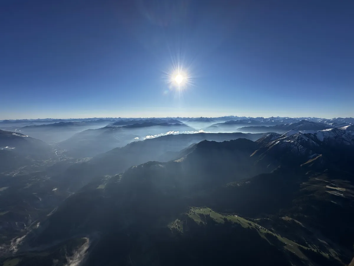 So schön ist der Morgen aus dem Heissluftballon