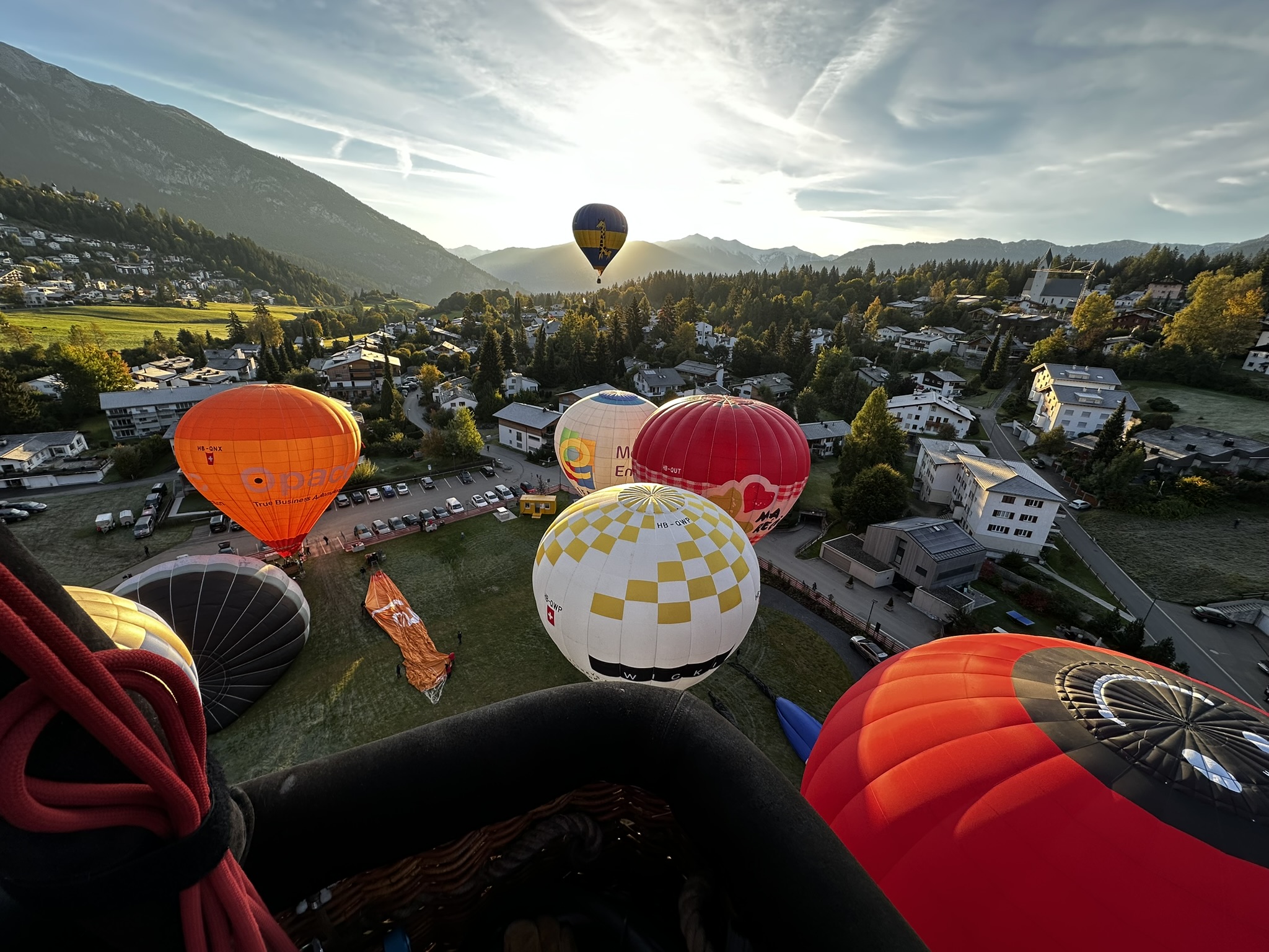 Start in Flims Morgenfahrt