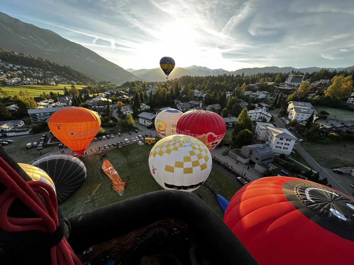 Start in Flims Morgenfahrt