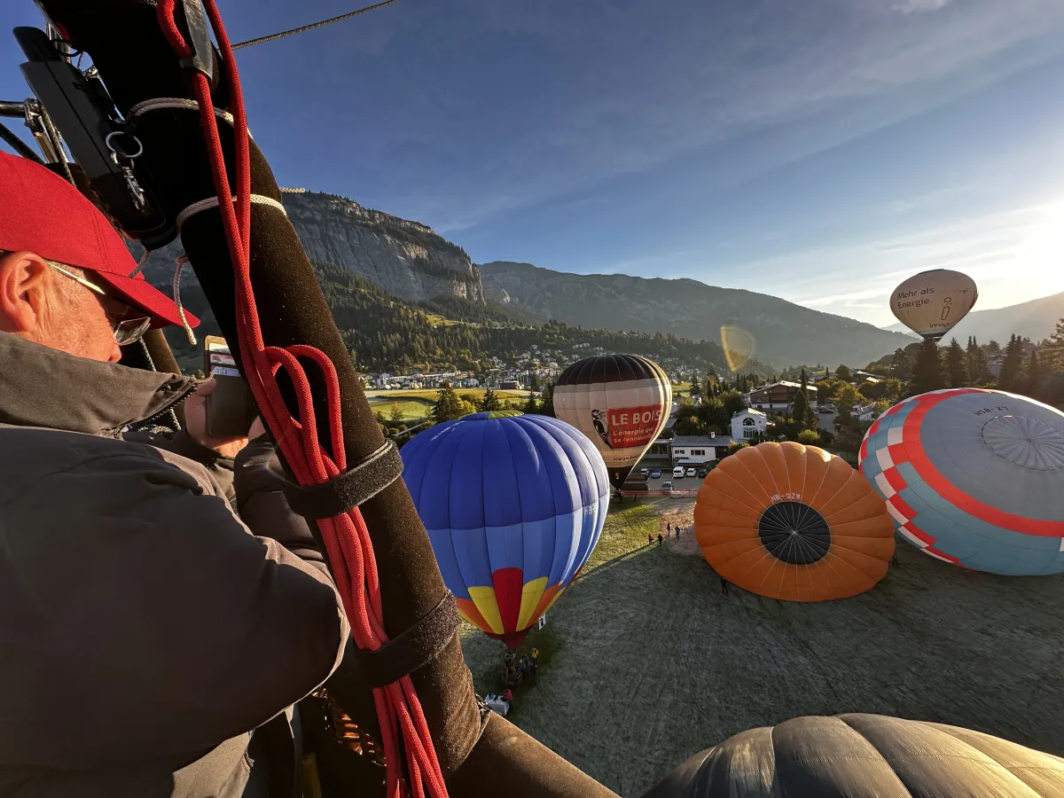 Start zur Morgenfahrt in Flims